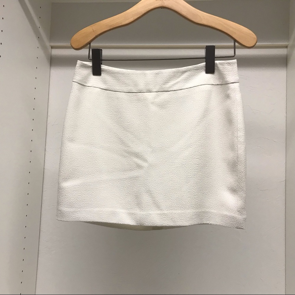 Tilden white woven skirt